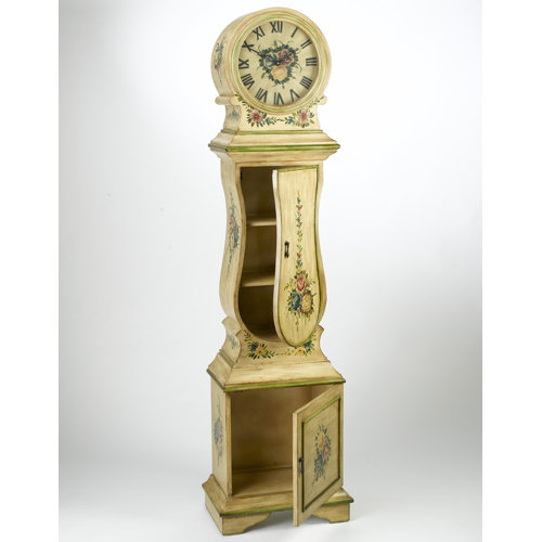 Ophelia & Co. 77'' H Solid + Manufactured Wood Grandfather Clock Wayfair
